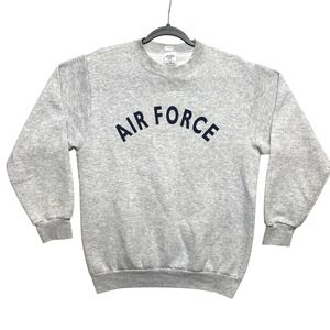 Air Force Sweatshirt XS Gray Heather Crewneck Made in USA Pullover SPE1C1-15